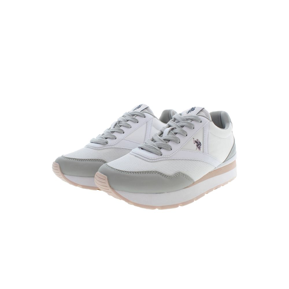 Sneaker aus weißem Polyester