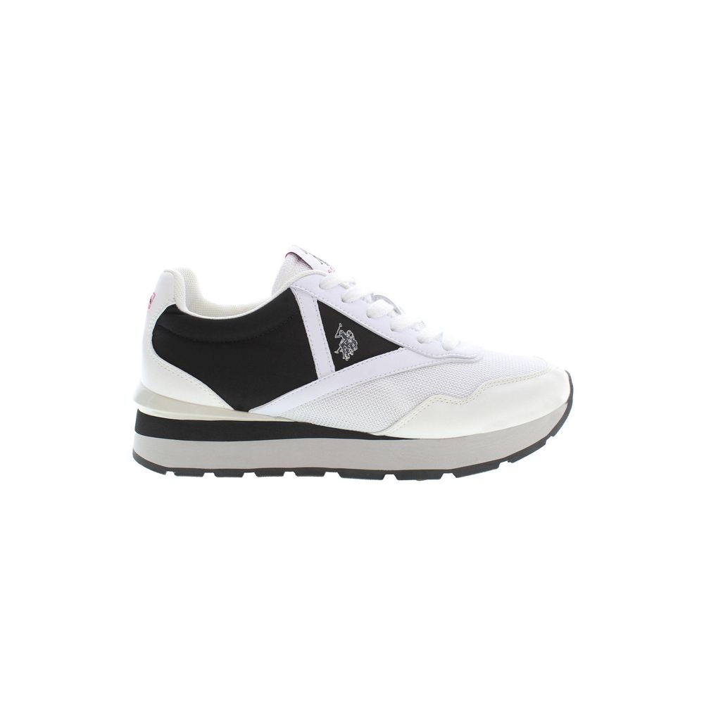Sneaker aus weißem Polyester