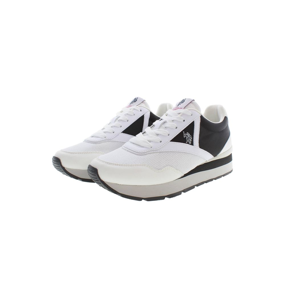 Sneaker aus weißem Polyester