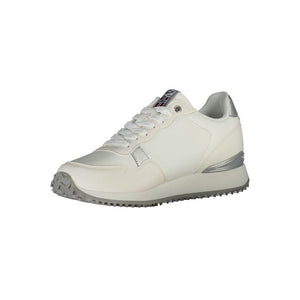 Sneaker aus weißem Polyester