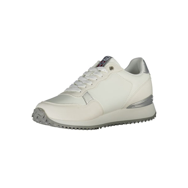 Sneaker aus weißem Polyester