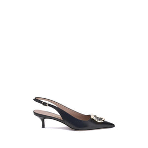 Schwarze Kalbsleder Bos Taurus High-Heel-Pumps