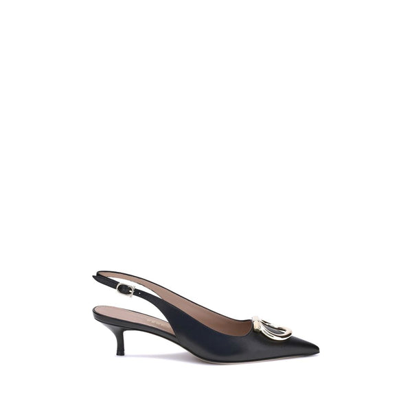 Schwarze Kalbsleder Bos Taurus High-Heel-Pumps