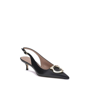 Schwarze Kalbsleder Bos Taurus High-Heel-Pumps