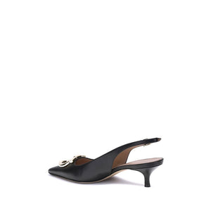 Schwarze Kalbsleder Bos Taurus High-Heel-Pumps