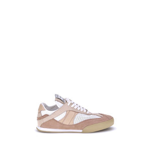 Beige Sneaker aus Kalbsleder Bos Taurus Low Top