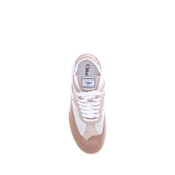 Beige Sneaker aus Kalbsleder Bos Taurus Low Top