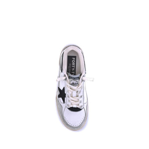 Weiße Chunky-Sneaker aus Gummi