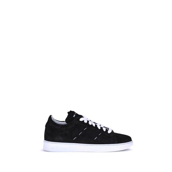 Schwarze Gummisneaker Low-Top