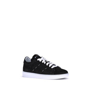 Schwarze Gummisneaker Low-Top