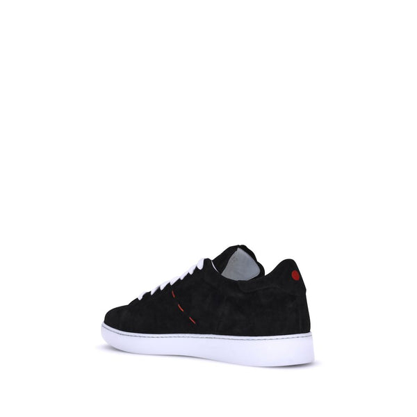Schwarze Gummisneaker Low-Top