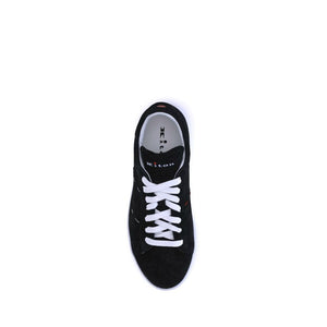 Schwarze Gummisneaker Low-Top