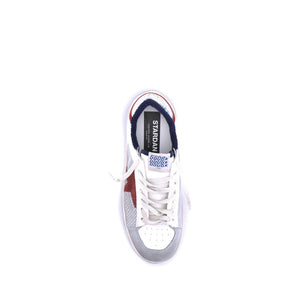 Rote Kalbshaut Bos Taurus Sneakers mit niedrigem Schaft