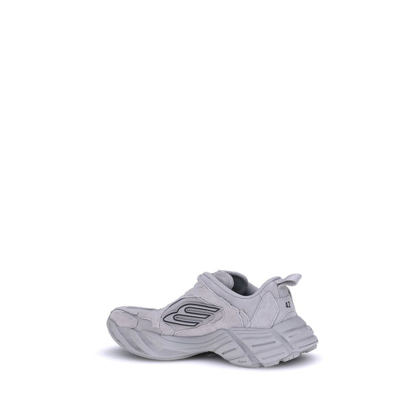 Graue Polyester-Sportschuhe