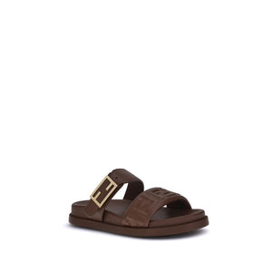 Braune Kalbsleder Bos Taurus Sandalen