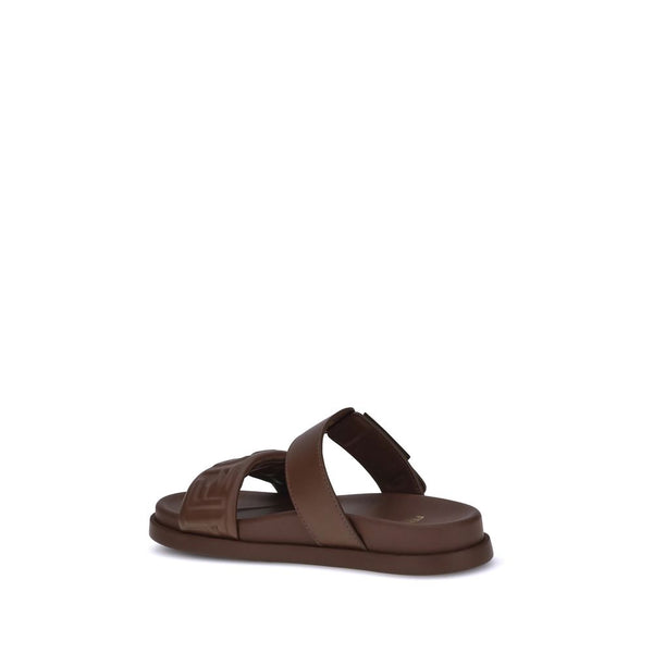 Braune Kalbsleder Bos Taurus Sandalen