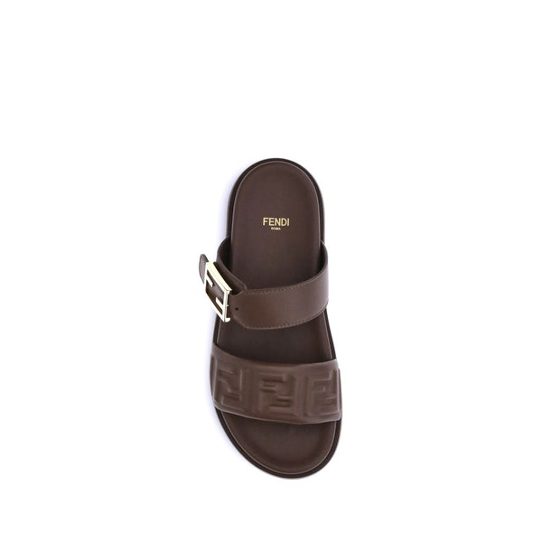 Braune Kalbsleder Bos Taurus Sandalen