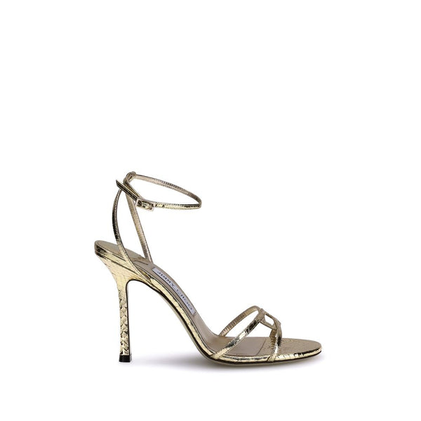 Goldene Kalb-Leder Bos Taurus Stiletto-Sandalen