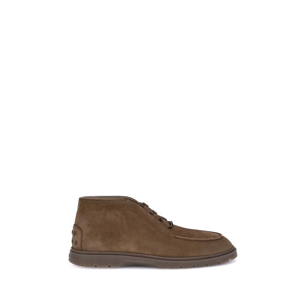 Braune Kalbshaut Bos Taurus Schnürstiefel