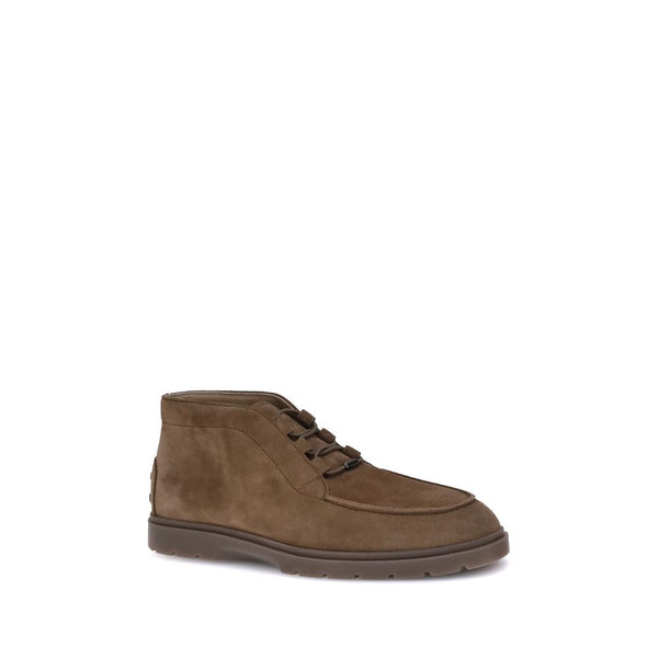 Braune Kalbshaut Bos Taurus Schnürstiefel