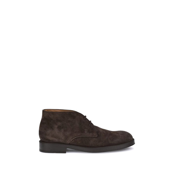 Braune Kalbshaut Bos Taurus Stiefeletten