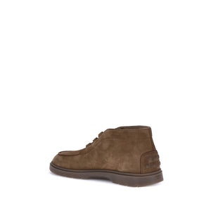 Braune Kalbshaut Bos Taurus Schnürstiefel
