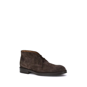 Braune Kalbshaut Bos Taurus Stiefeletten