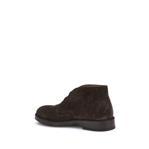 Braune Kalbshaut Bos Taurus Stiefeletten