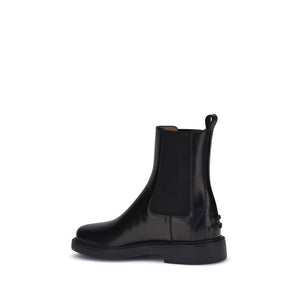 Schwarze Kalbshaut Bos Taurus Chelsea-Stiefel