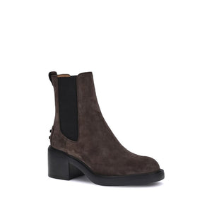 Braune Kalbshaut Bos Taurus Stiefeletten