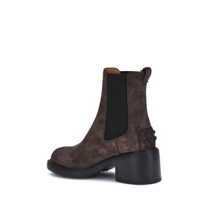 Braune Kalbshaut Bos Taurus Stiefeletten