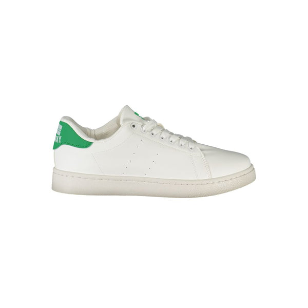 Weiß Polyester Männer Sneaker