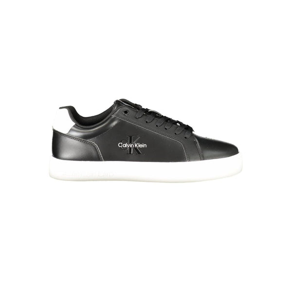 Schwarzes Leder Herren Sneaker