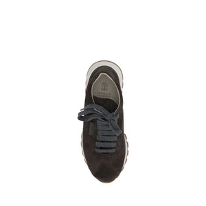 Schwarze Plateau-Sneaker aus Gummi