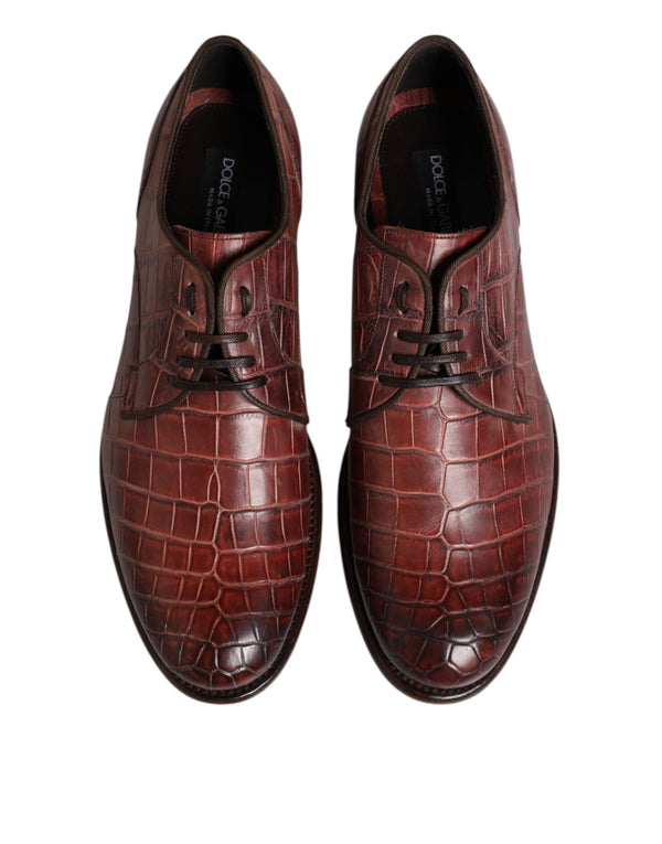 Burgundy Leder Schnürschuhe Derby Dress Schuhe