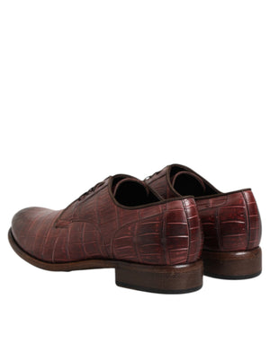 Burgundy Leder Schnürschuhe Derby Dress Schuhe