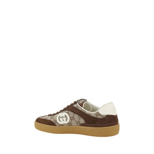 Braune Kalbsleder Bos Taurus Low-Top Sneaker
