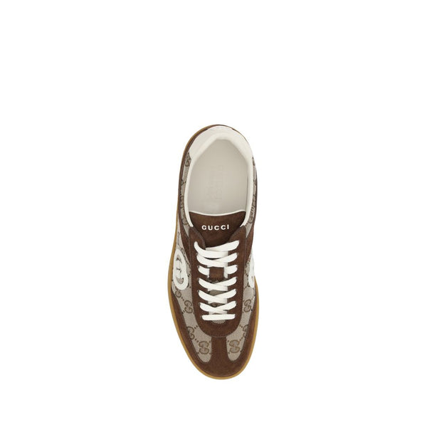 Braune Kalbsleder Bos Taurus Low-Top Sneaker
