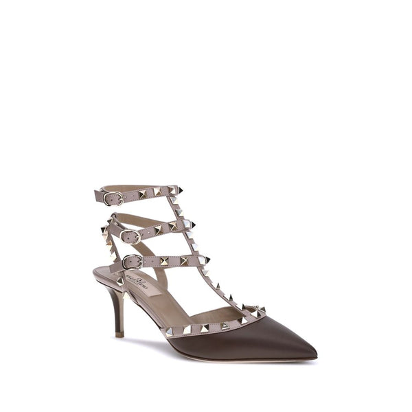 Braune Kalbsleder Bos Taurus High Heels