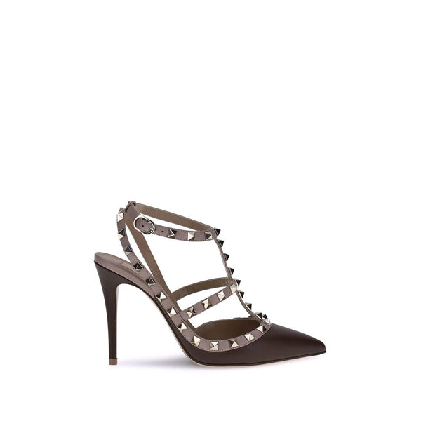 Schwarze Kalbsleder Bos Taurus High Heels