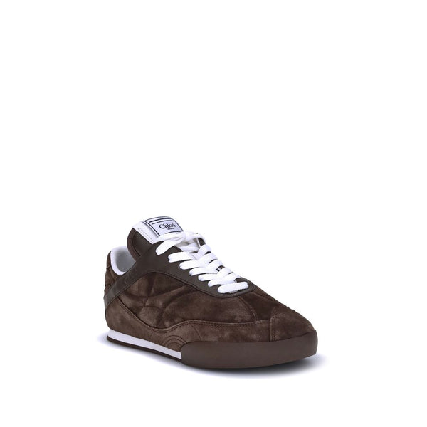 Braune Kalbsleder Bos Taurus Sneakers mit niedrigem Schaft