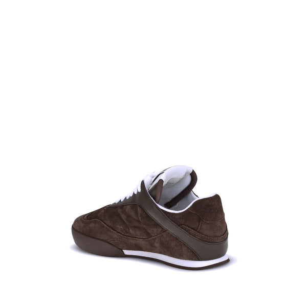 Braune Kalbsleder Bos Taurus Sneakers mit niedrigem Schaft