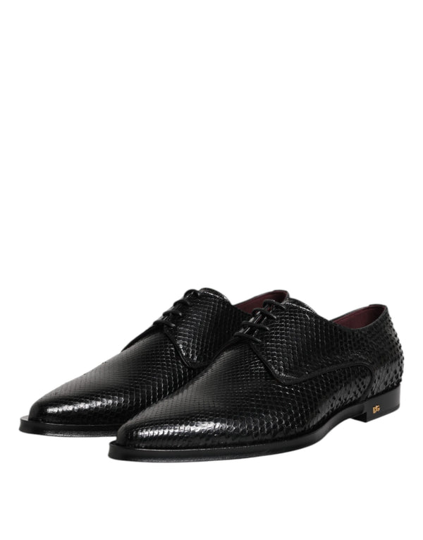Schwarz Leder Lace Up Kleid Männer Derby Schuhe