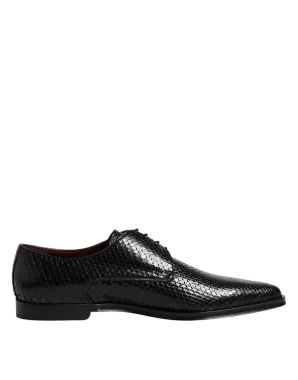 Schwarz Leder Lace Up Kleid Männer Derby Schuhe
