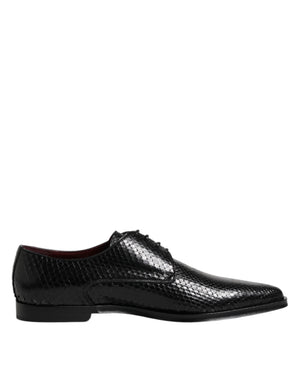 Schwarz Leder Lace Up Kleid Männer Derby Schuhe