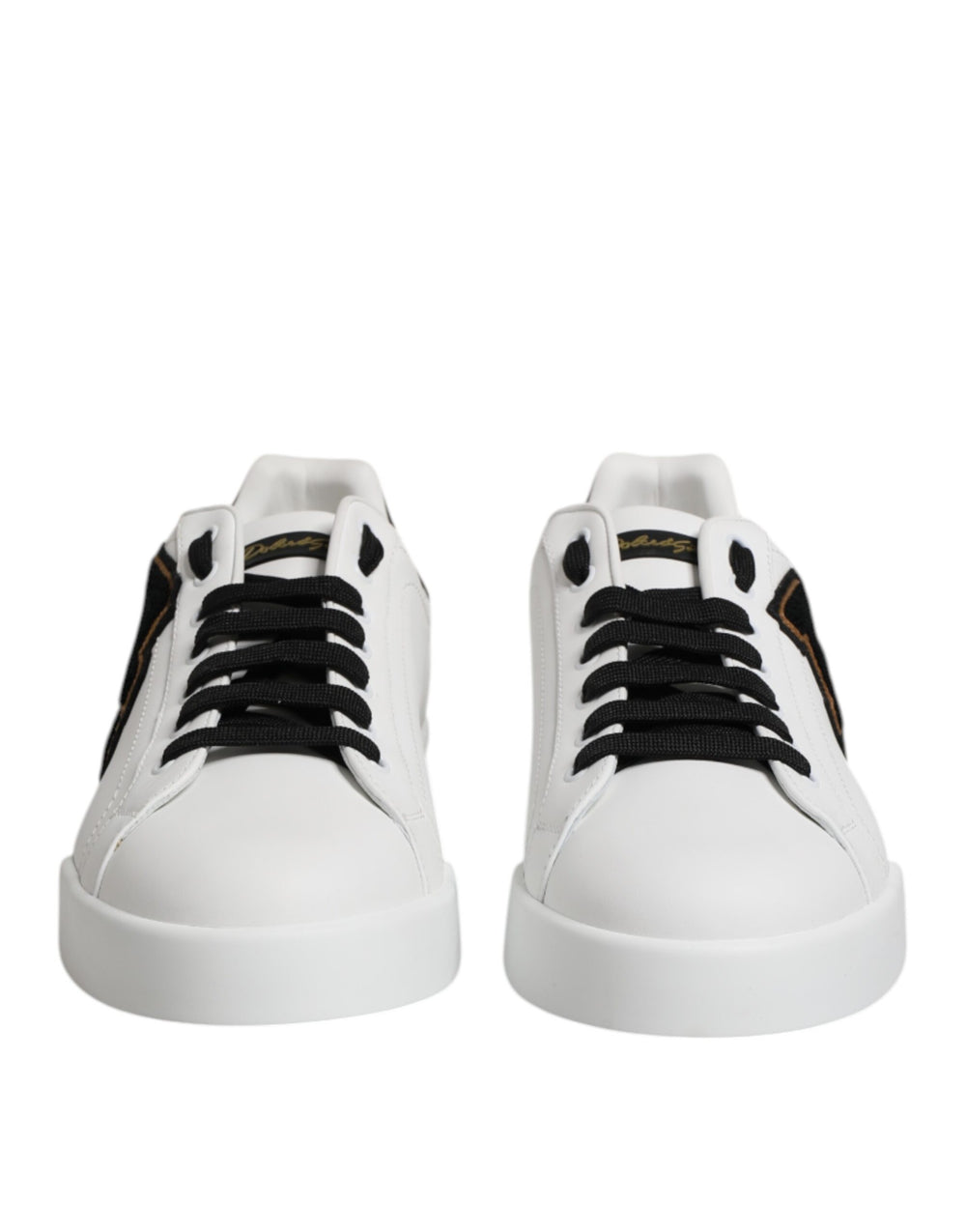 Weiß DG Logo Portofino Low Top Turnschuhe Schuhe