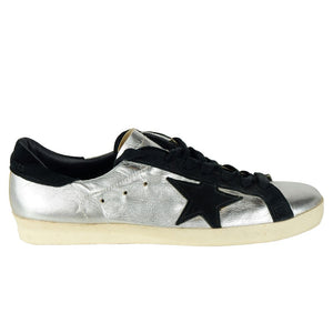 Graue Kalbsleder Sneaker
