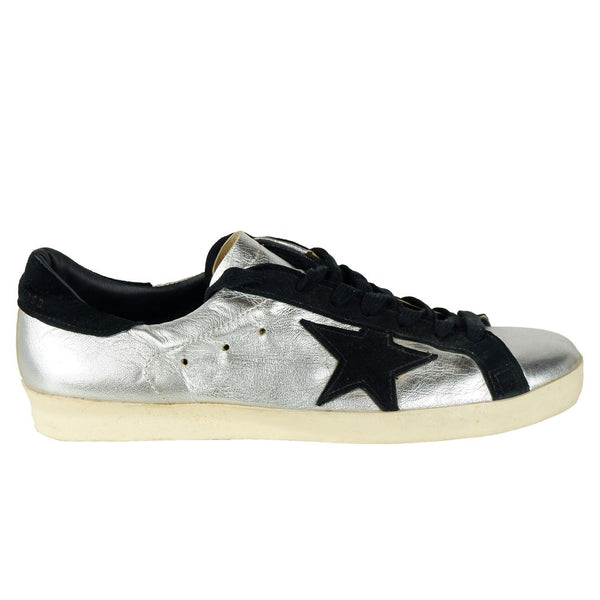 Graue Kalbsleder Sneaker