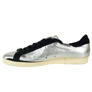 Graue Kalbsleder Sneaker
