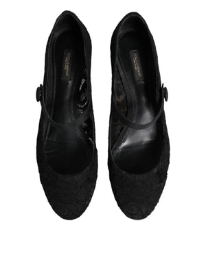 Schwarz Vally Taormina Floral Spitze Pumps Schuhe